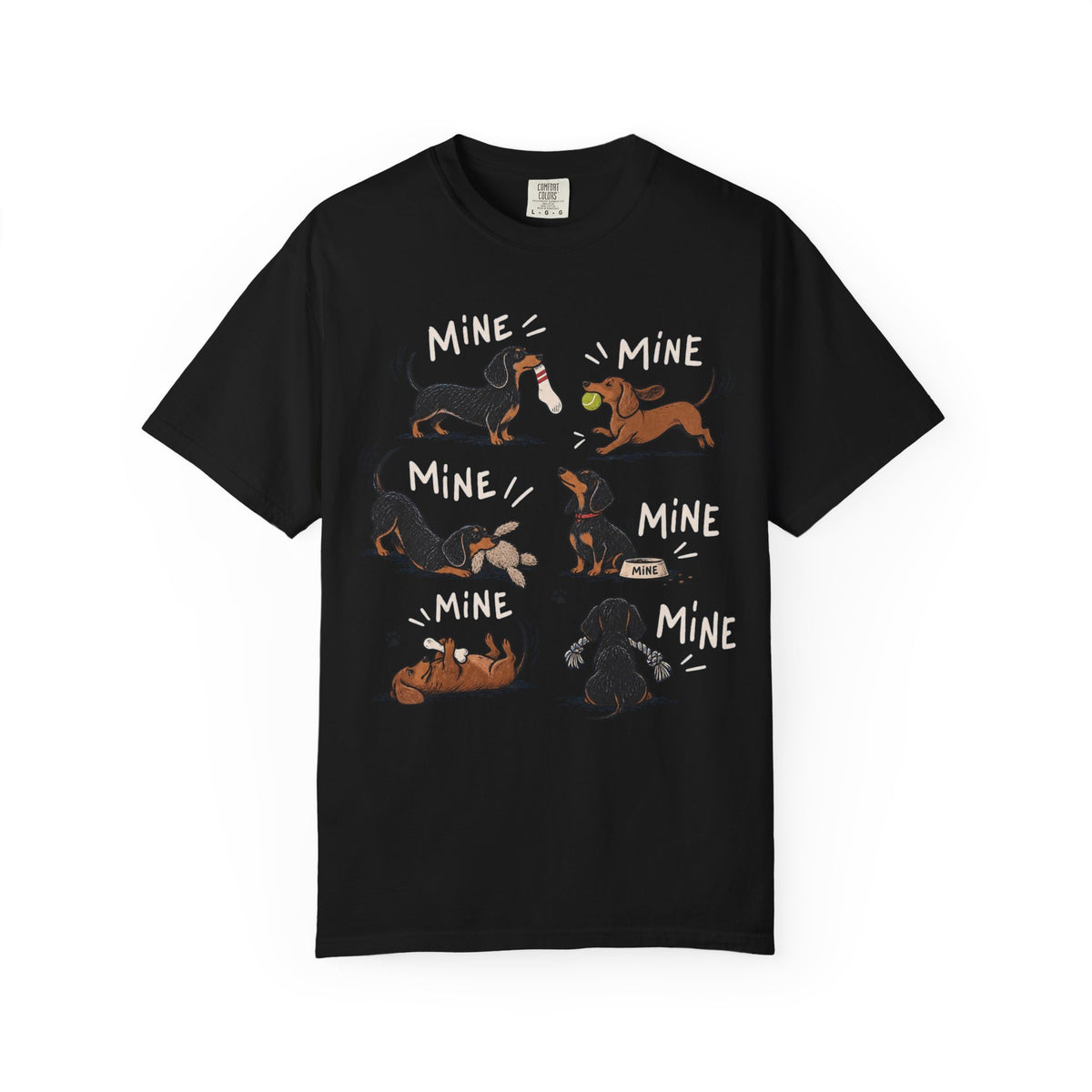 Dachshund 'Mine' Cartoon T-Shirt