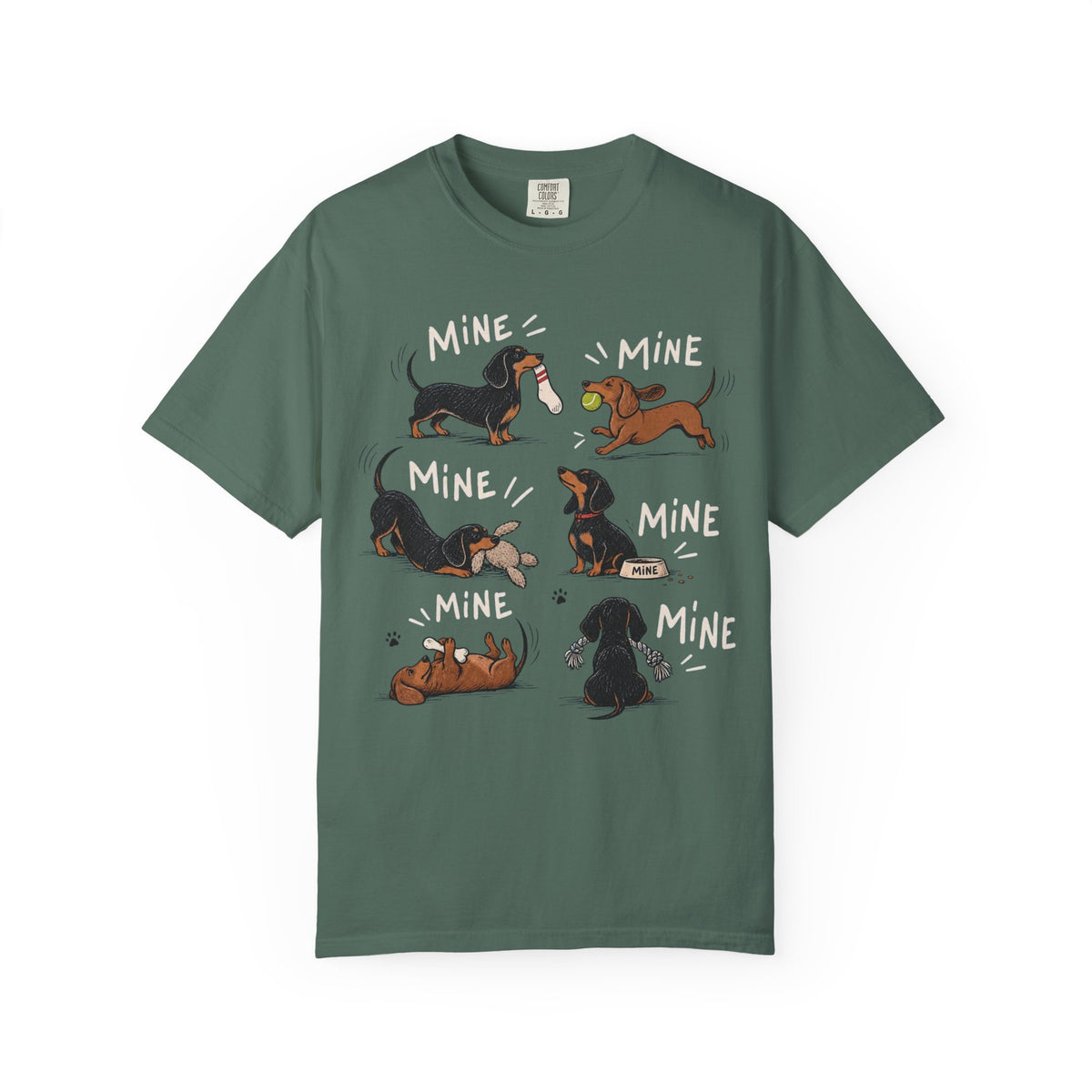 Dachshund 'Mine' Cartoon T-Shirt