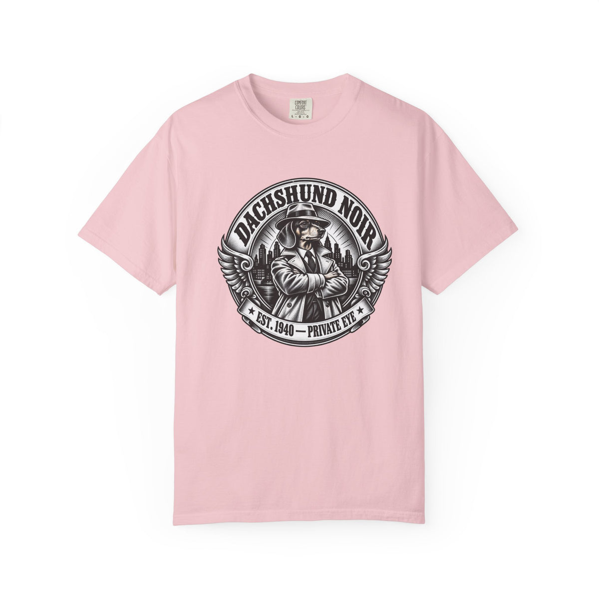 Dachshund Noir  T-Shirt  Vintage