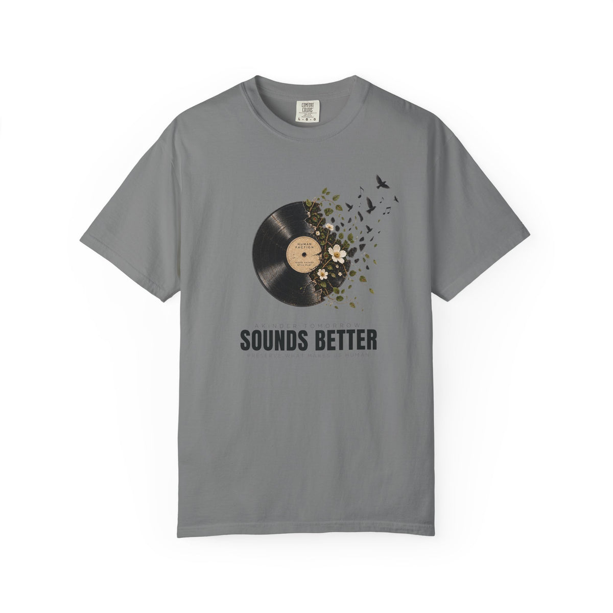 Human Faction Sounds Better Record T-Shirt