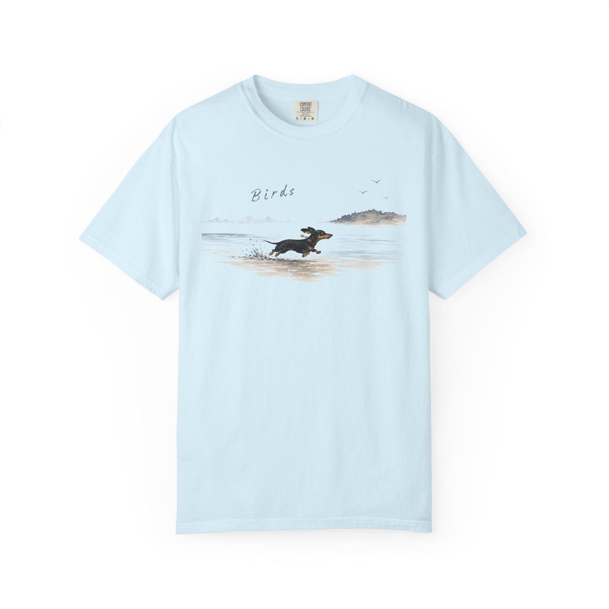 Dachshund Birds Beach T-Shirt
