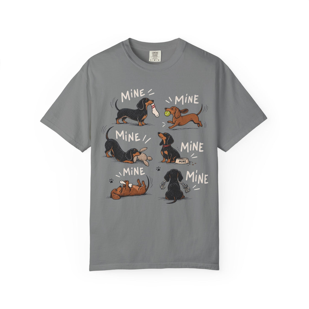 Dachshund 'Mine' Cartoon T-Shirt